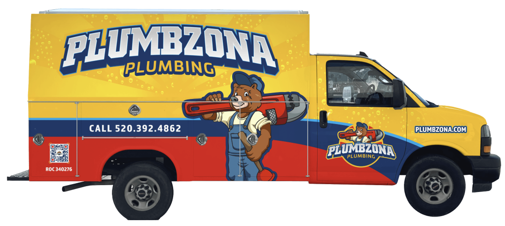Tucson plumber PlumbZona service truck